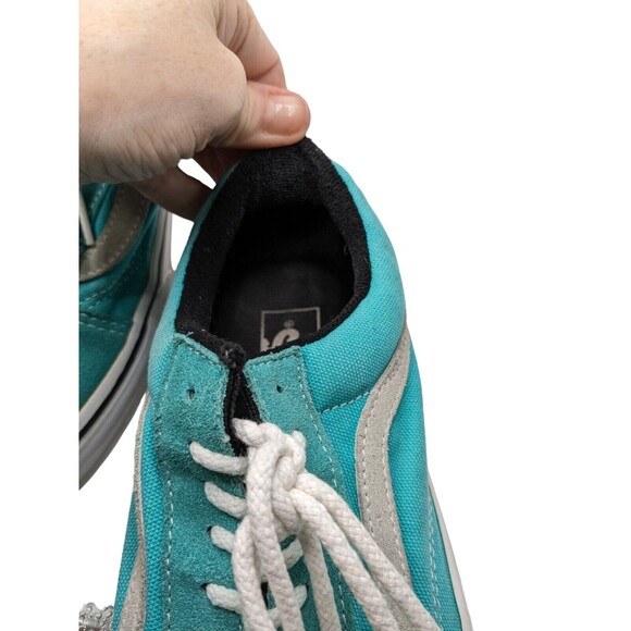 Women's Size 10, Men's Size 8.5 VANS Ward Canvas Lo Sneakers Blue Unisex EUC - Picture 11 of 16